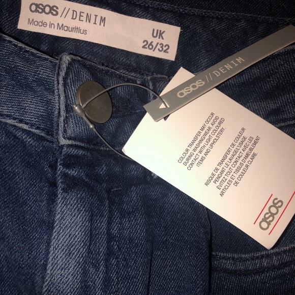 ASOS DESIGN high rise slim mom jean bum rip - Picture 5 of 5